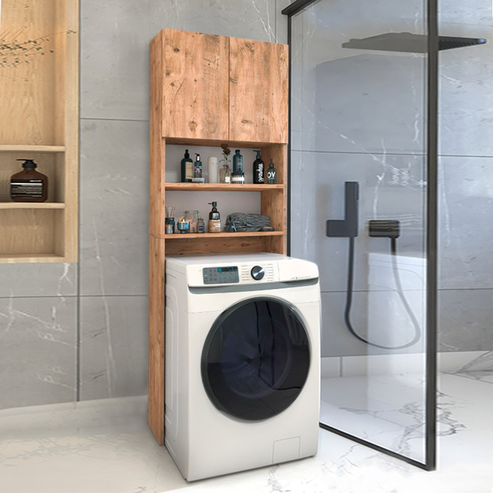 Έπιπλο πλυντηρίου Ramsey χρώμα pine oak 65x27x190,6εκ.