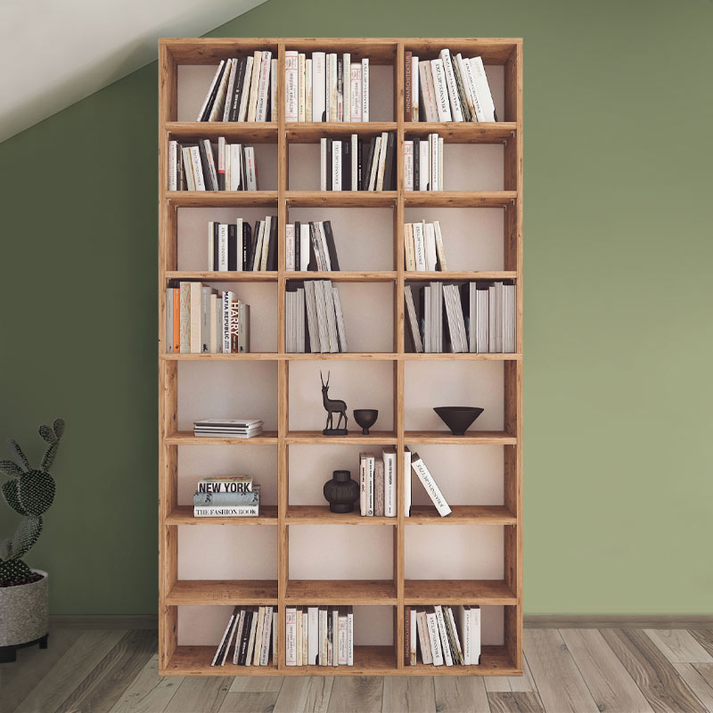 Βιβλιοθήκη Fyodor χρώμα pine oak 102x16x178εκ.