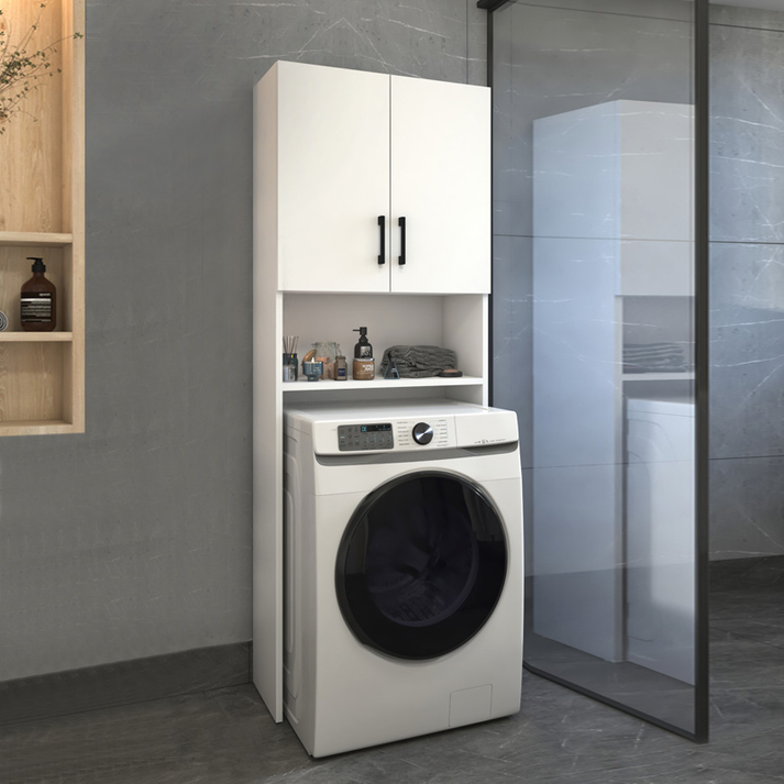 Έπιπλο πλυντηρίου Holton χρώμα λευκό 65,5x30x180εκ.