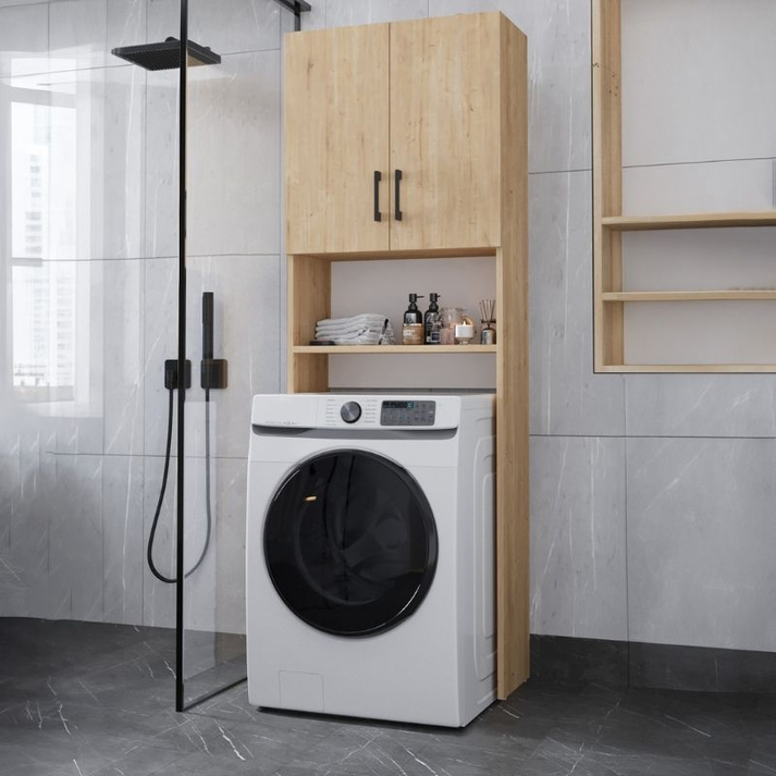 Έπιπλο πλυντηρίου Holton χρώμα sapphire oak 65,5x30x180εκ.