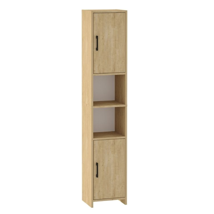 Ντουλάπι κουζίνας - μπάνιου Hobbes χρώμα sapphire oak 35x30x182,3εκ.