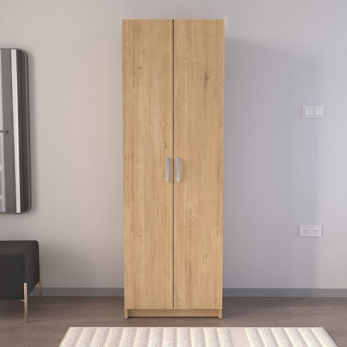 Παπουτσοθήκη Renso δίφυλλη χρώμα sapphire oak 59,8x37,8x178,5εκ.
