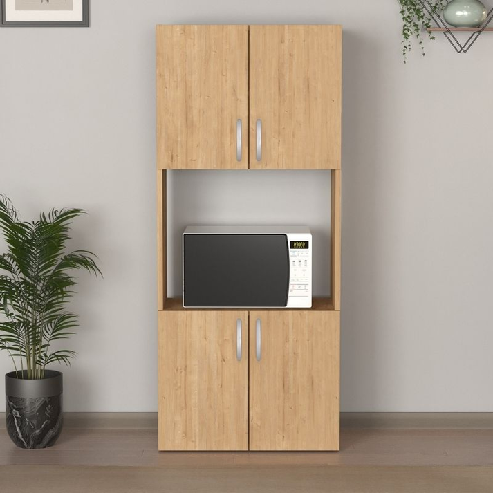 Ντουλάπα κουζίνας Armado χρώμα sapphire oak 60x32x140εκ.