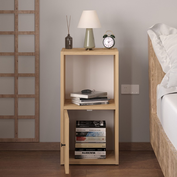 Κομοδίνο Vito χρώμα sapphire oak 34x30x66,4εκ.