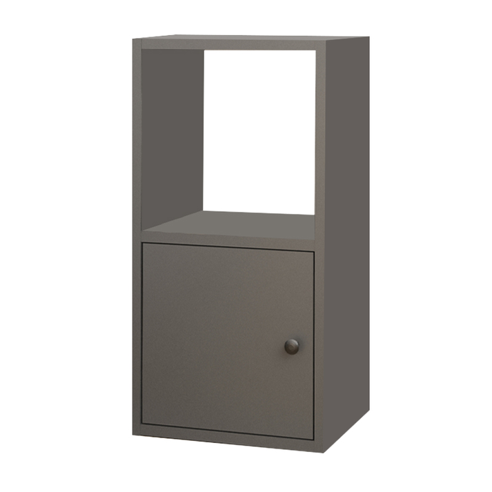 Κομοδίνο Vito χρώμα ανθρακί 34x30x66,4εκ.