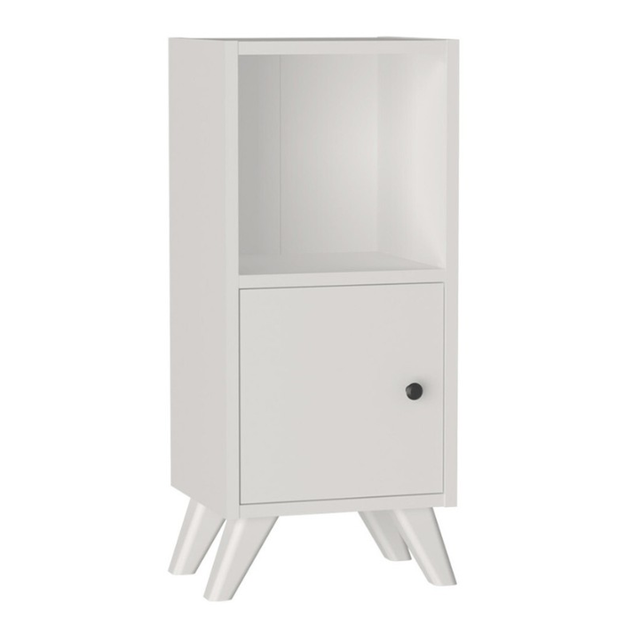 Κομοδίνο Vira χρώμα λευκό 34x30x78εκ.