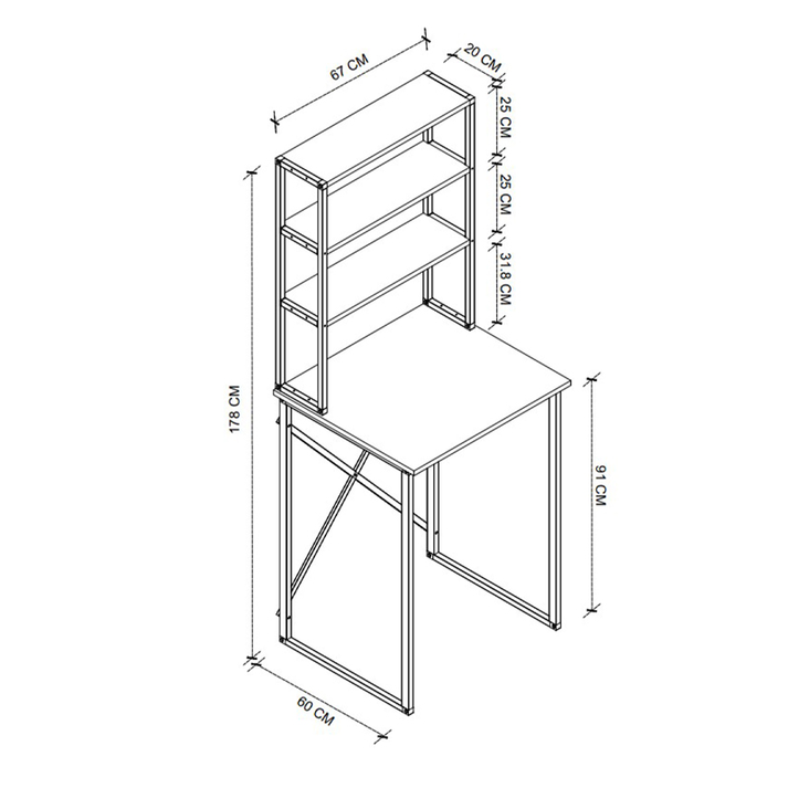 Έπιπλο πλυντηρίου Bobby χρώμα pine oak 67x60x178εκ.
