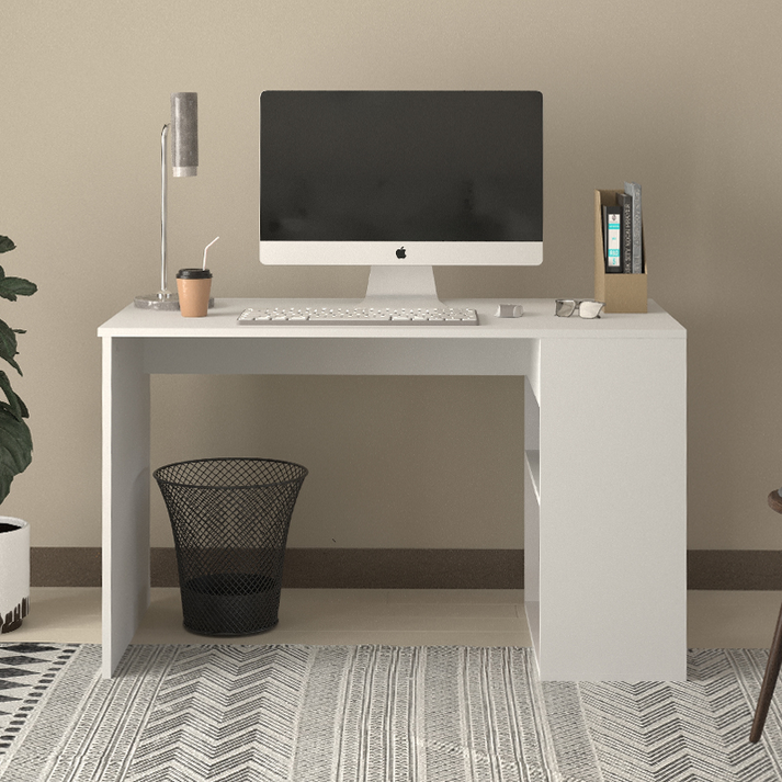 Γραφείο εργασίας Smyrna χρώμα λευκό 120x60x74,4εκ.