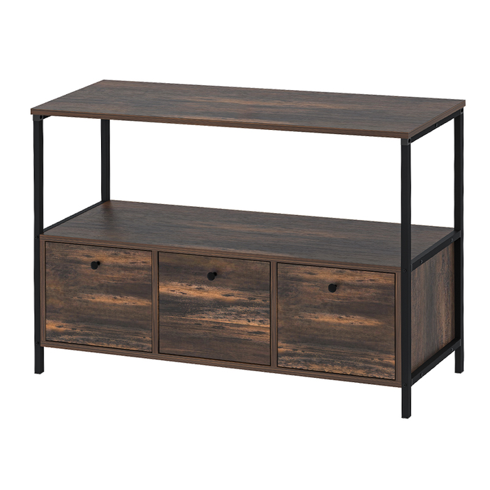 Μπουφές Mars χρώμα rustic καρυδί 122x36x80,1εκ.