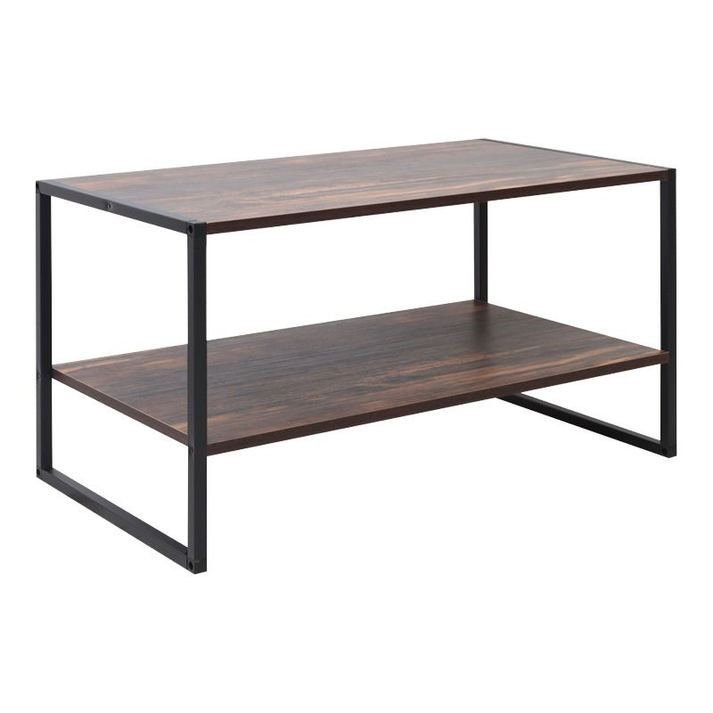 Τραπεζάκι σαλονιού Giza χρώμα rustic καρυδί 90,2x50,3x50,4εκ.