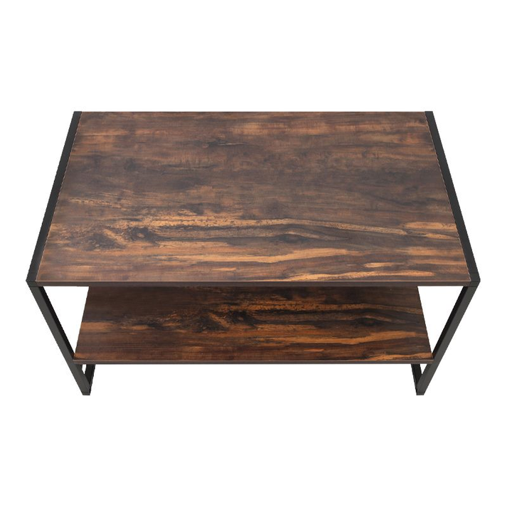 Τραπεζάκι σαλονιού Giza χρώμα rustic καρυδί 90,2x50,3x50,4εκ.