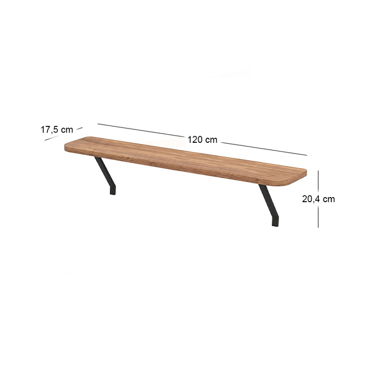 Ραφιέρα τοίχου Barca χρώμα pine oak 120x17,5x20,4εκ.