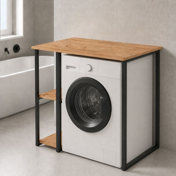 Έπιπλο πλυντηρίου Verno χρώμα pine oak 90x59,8x92,8εκ.