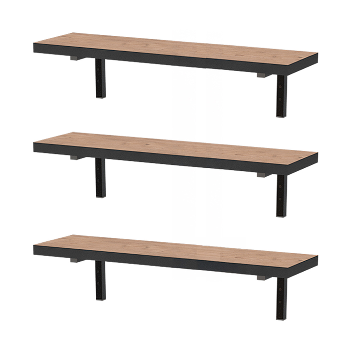 Ραφιέρα τοίχου Versa 3 τεμαχίων χρώμα pine oak 80x19x17εκ.