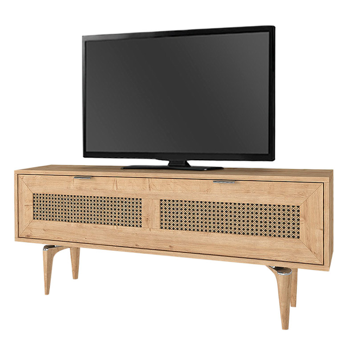 Έπιπλο τηλεόρασης Sirona χρώμα sapphire oak 140x30x55εκ.