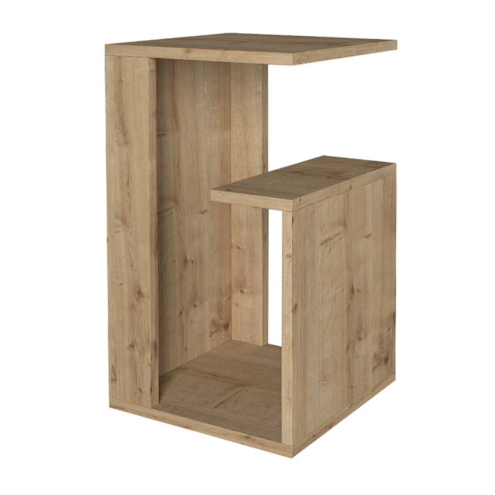 Τραπεζάκι βοηθητικό Rosana χρώμα sapphire oak 35x29,5x60εκ.