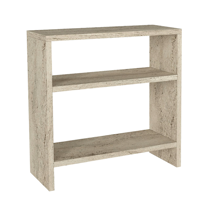 Τραπεζάκι βοηθητικό Silvanus χρώμα travertine 51x17,5x49εκ.