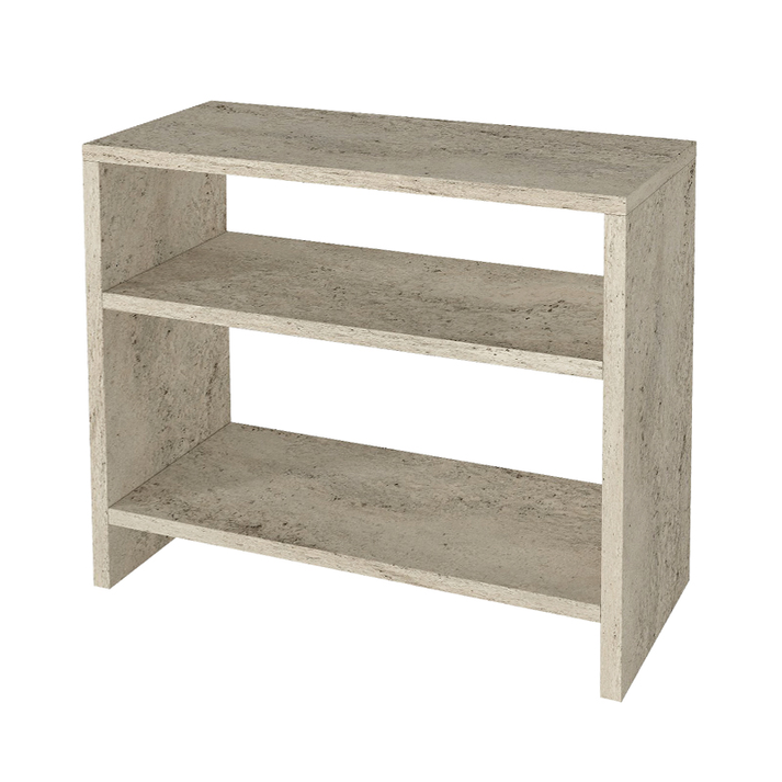 Τραπεζάκι βοηθητικό Silvanus χρώμα travertine 51x17,5x49εκ.