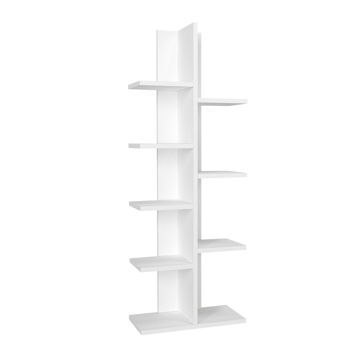 Βιβλιοθήκη Tree χρώμα λευκό 45x21,4x121,8εκ.