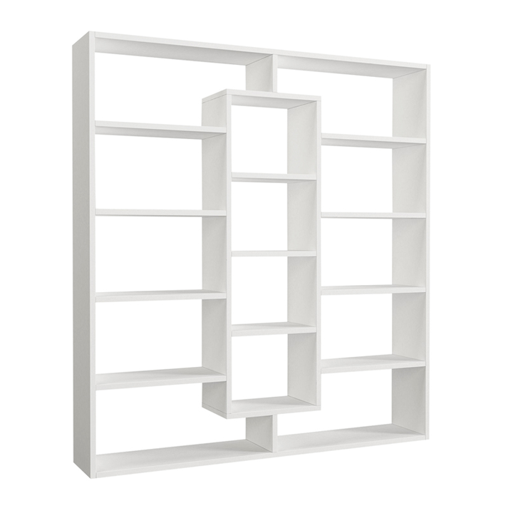 Βιβλιοθήκη Ample χρώμα λευκό 125x22x135,7εκ.