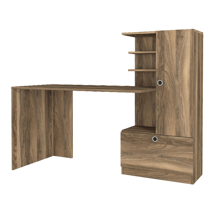 Γραφείο εργασίας Merino χρώμα καρυδί 149,5x61,8x120εκ.