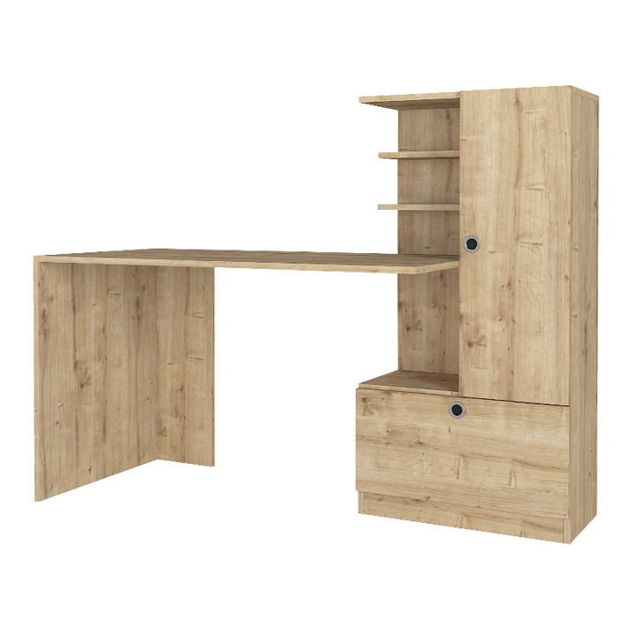 Γραφείο εργασίας Merino χρώμα sapphire oak 149,5x61,8x120εκ.