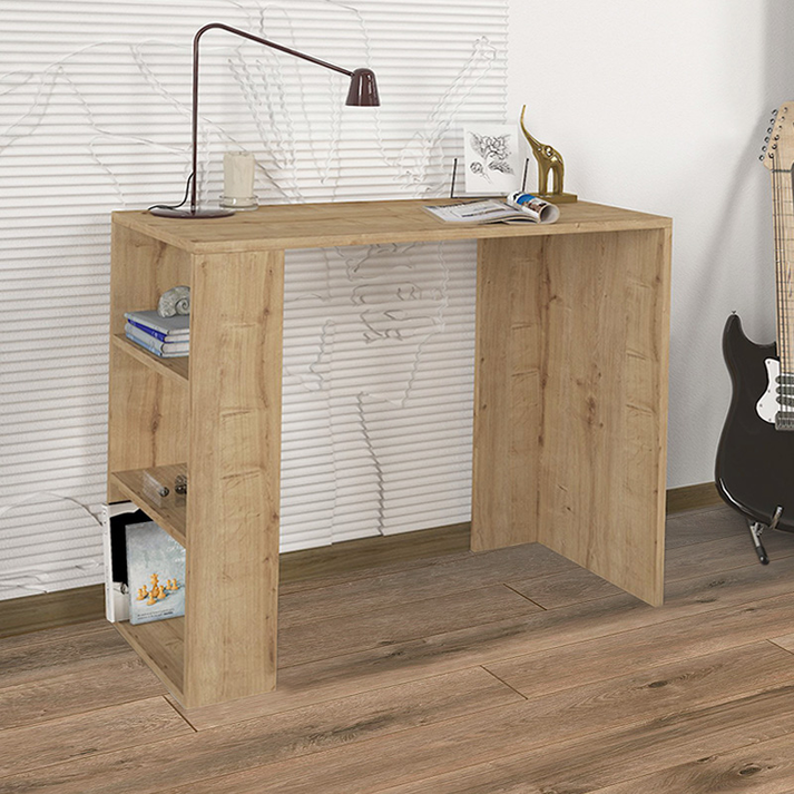 Γραφείο εργασίας Netenia χρώμα sapphire oak 90x40x74εκ.