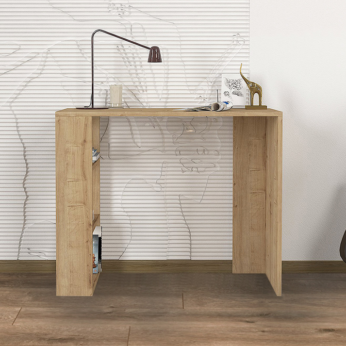 Γραφείο εργασίας Netenia χρώμα sapphire oak 90x40x74εκ.