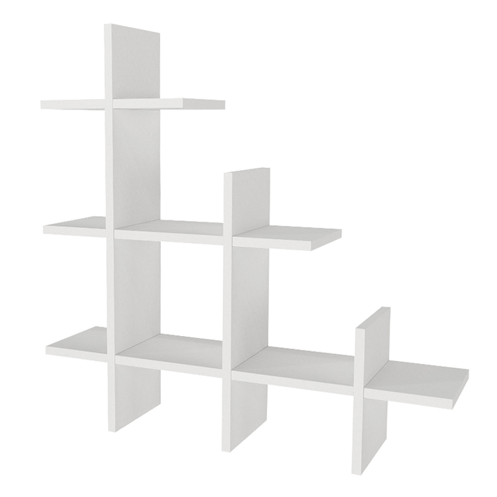 Ραφιέρα τοίχου Juke χρώμα λευκό 81,8x18x80εκ.