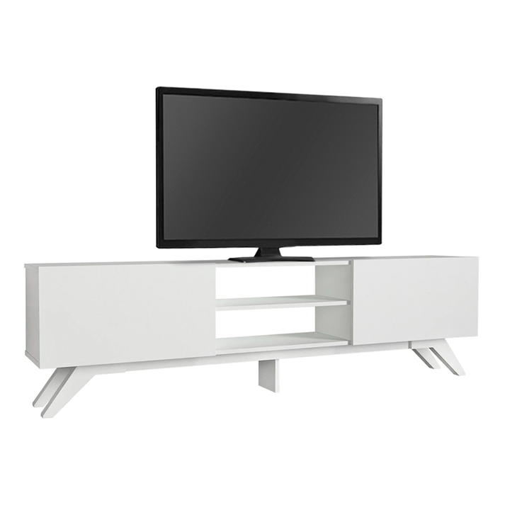 Έπιπλο τηλεόρασης Jarvis χρώμα λευκό 180x31,3x58εκ.
