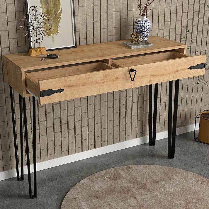 Κονσόλα Cenova χρώμα sapphire oak 120x35x89,8εκ.