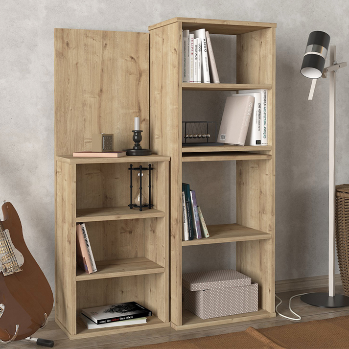 Γραφείο εργασίας πολυμορφικό Last χρώμα sapphire oak 119x44,7x123εκ.