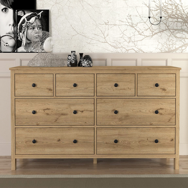 Συρταριέρα - Μπουφές Sabina χρώμα sepet oak 160x50x96εκ.