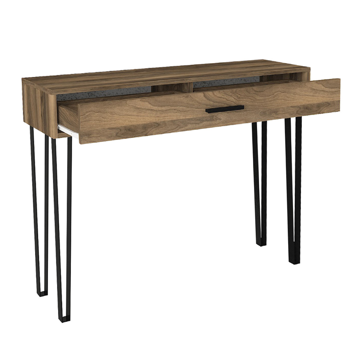 Rochel Console Walnut with Drawer 120x35x89,8 cm