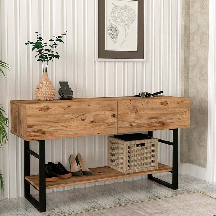 Κονσόλα Aron χρώμα atlantic pine 138,8x41x75,7εκ.