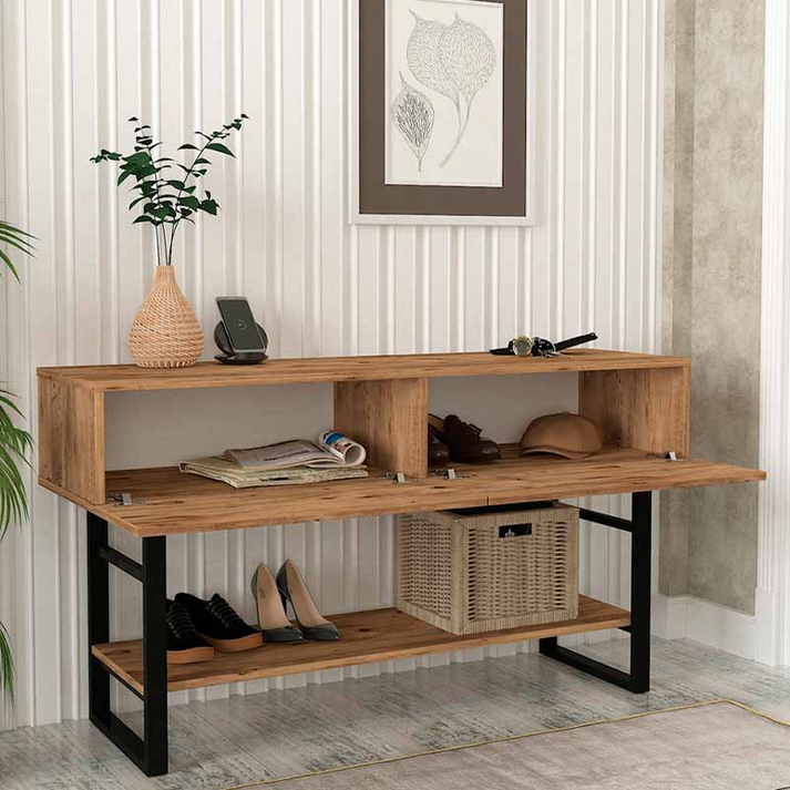 Κονσόλα Aron χρώμα atlantic pine 138,8x41x75,7εκ.