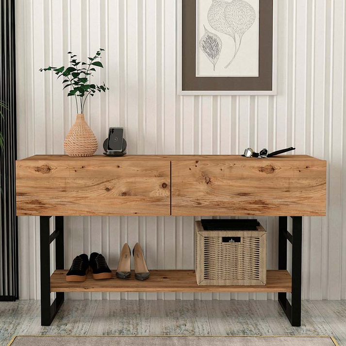Κονσόλα Aron χρώμα atlantic pine 138,8x41x75,7εκ.