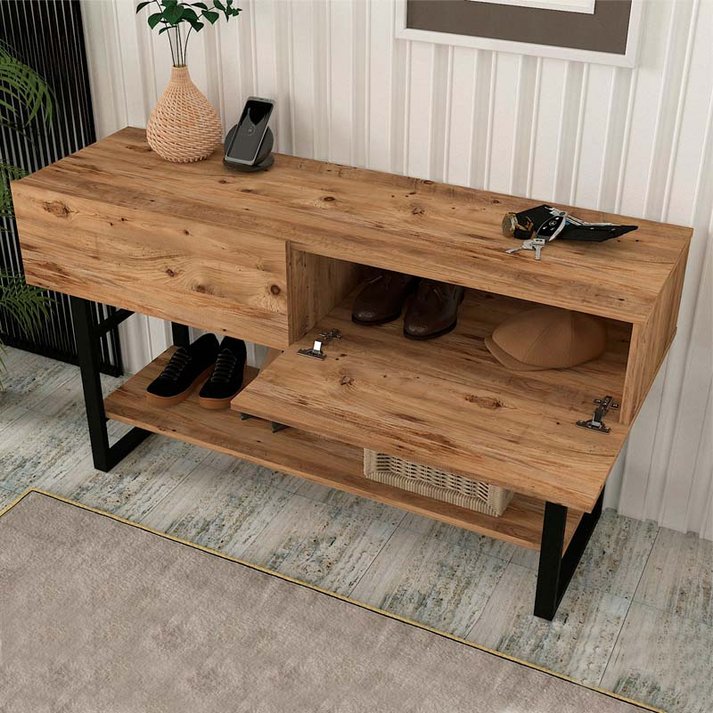 Κονσόλα Aron χρώμα atlantic pine 138,8x41x75,7εκ.