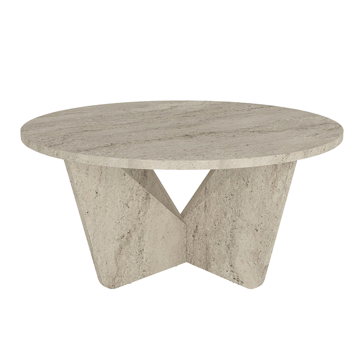Lagerta living room table travertine color 75x75x35 cm