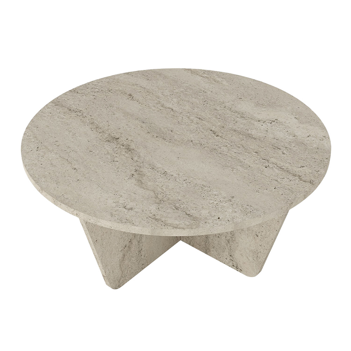 Lagerta living room table travertine color 75x75x35 cm