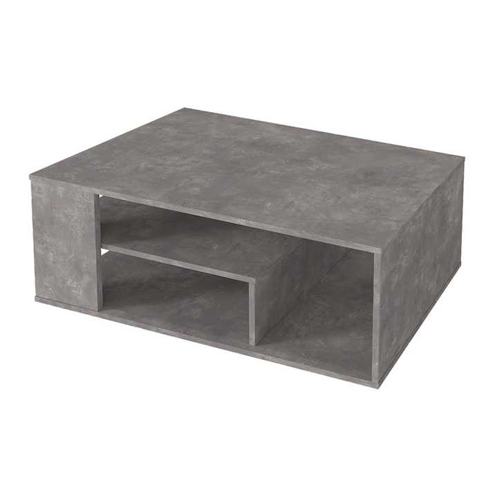 Abdera Living Room Coffee Table Concrete Gray 110x60x42 cm