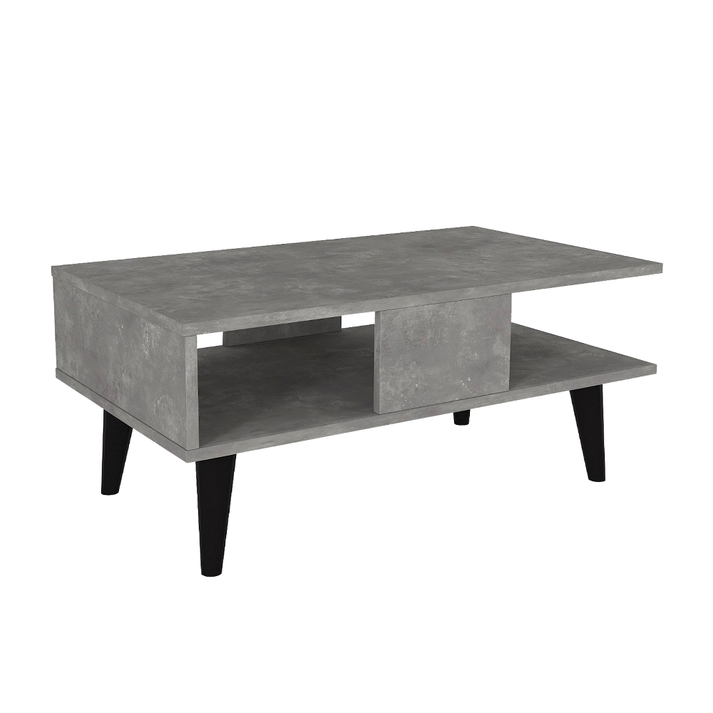 Andros Living Room Coffee Table Grey Concrete 90x54x39.6 cm