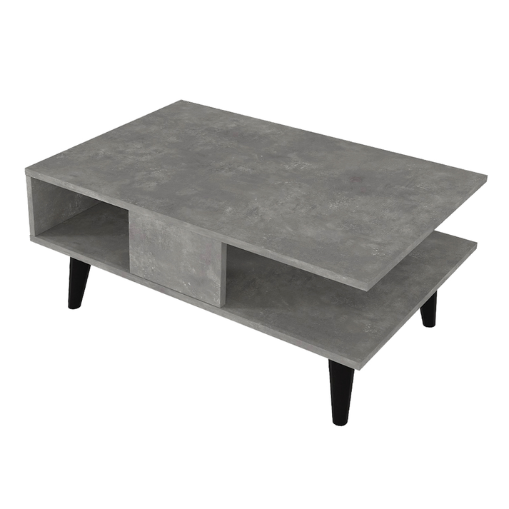 Andros Living Room Coffee Table Grey Concrete 90x54x39.6 cm