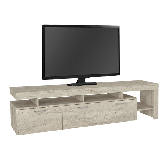 Έπιπλο τηλεόρασης Acnes χρώμα travertine 220x40x52εκ.