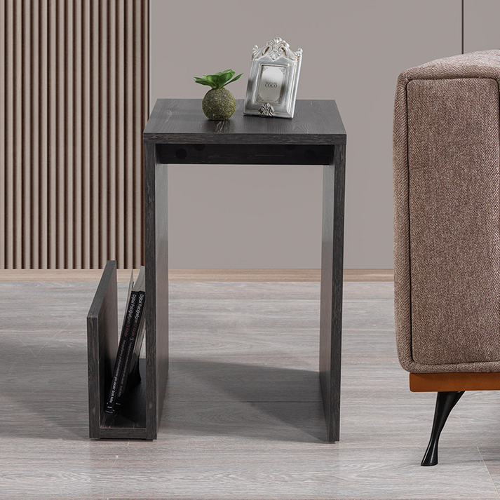 Τραπεζάκι βοηθητικό Regnar χρώμα rebab 43,1x33,5x52εκ.