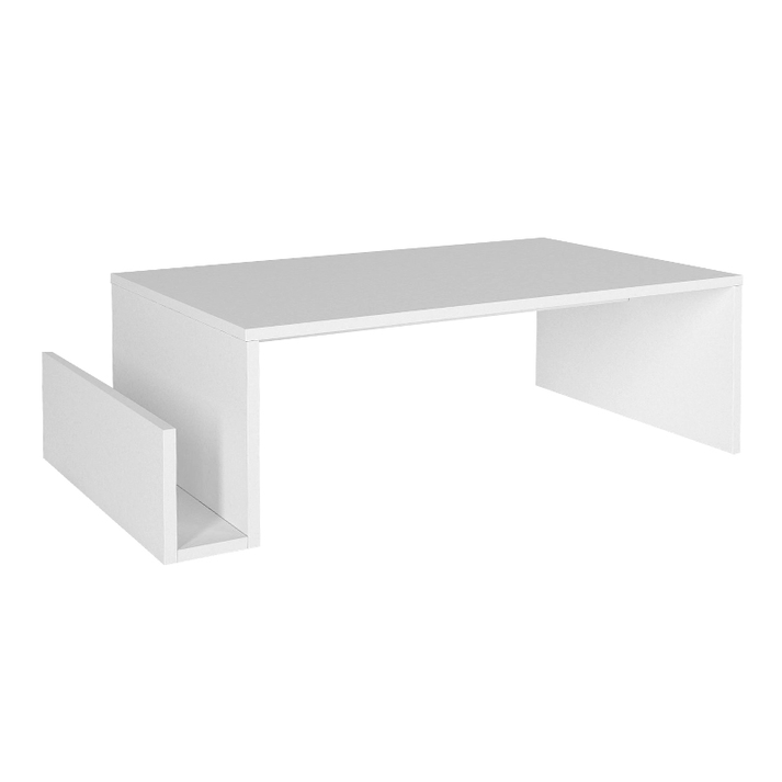 Τραπεζάκι σαλονιού Regnar χρώμα λευκό 100,6x55x31,8εκ.