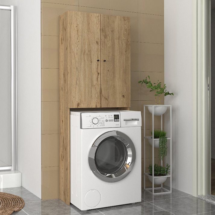 Έπιπλο πλυντηρίου Romme χρώμα sepet oak 65x27,1x180εκ.