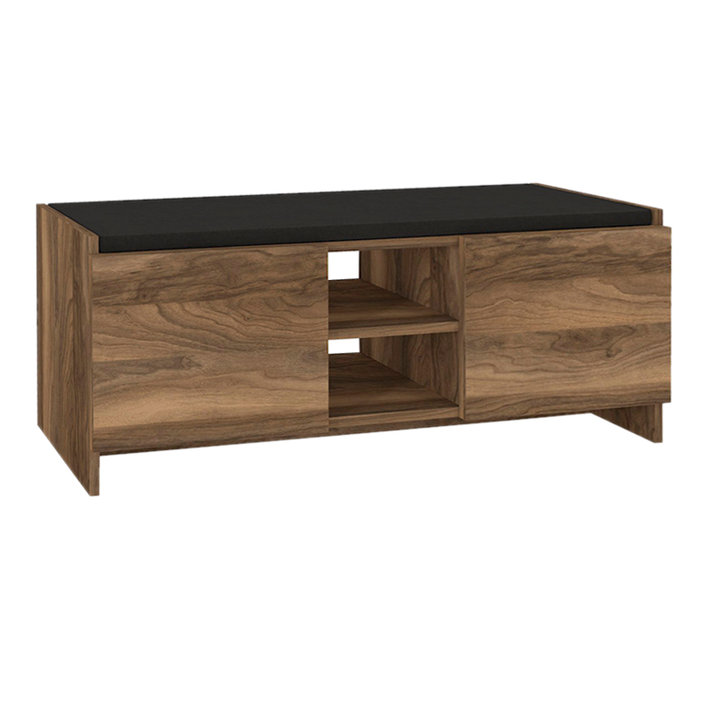 Παπουτσοθήκη Verly χρώμα καρυδί 110x33,2x43εκ.