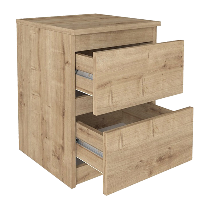 Κομοδίνο Breve χρώμα sapphire oak 39,8x41,8x55εκ.