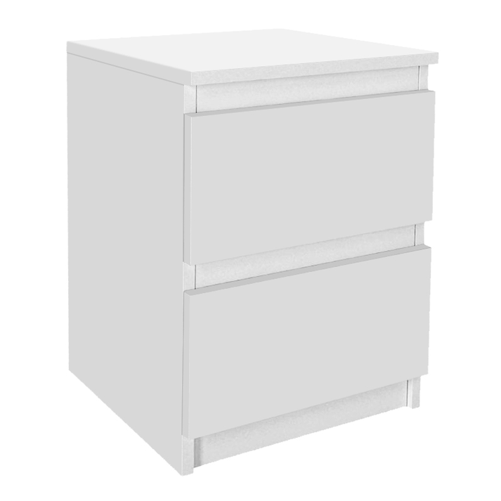 Κομοδίνο Breve χρώμα λευκό 39,8x41,8x55εκ.